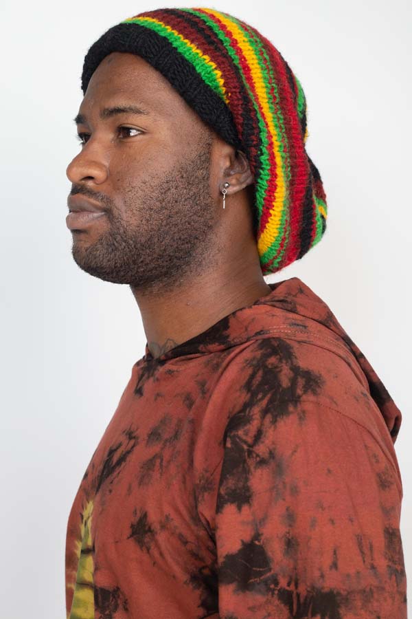 Rasta Wool Knit Hat