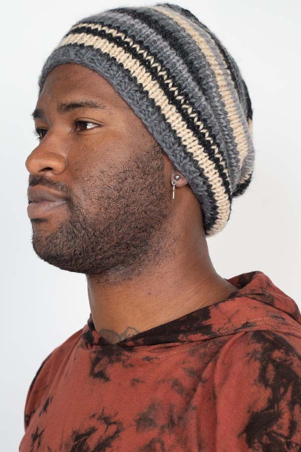 Slouchy Striped Hats