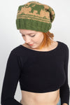 Wool Knit Elephant Slouchy Hat