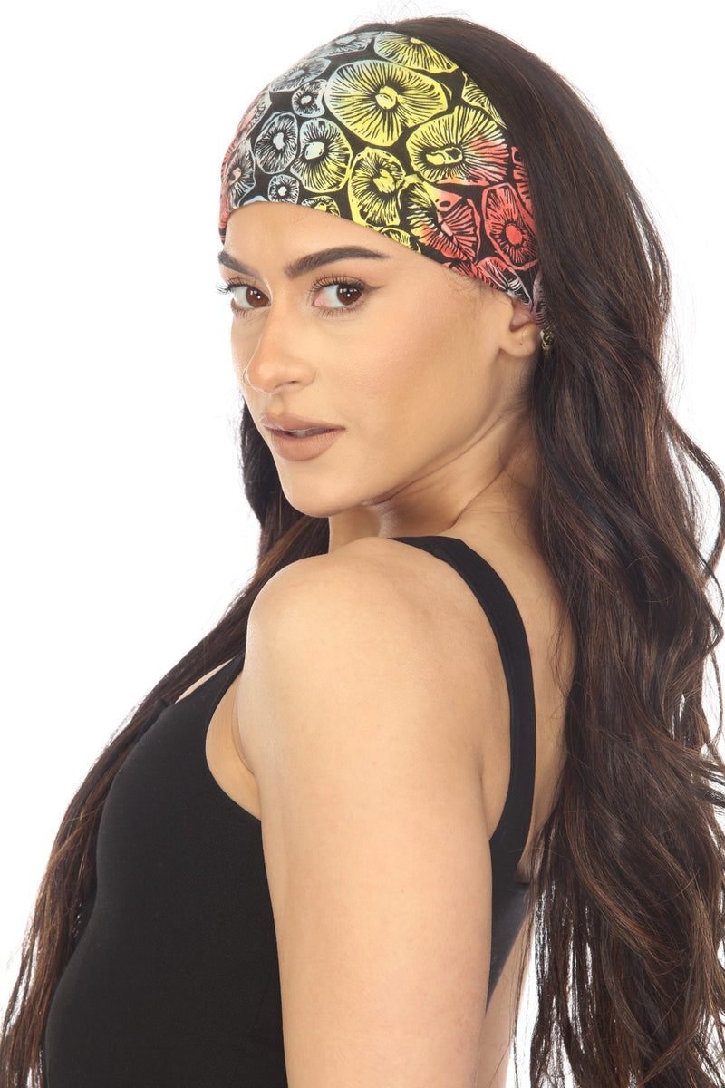 Mushrooms Tie Dye Headbands 6pcs/Pkt