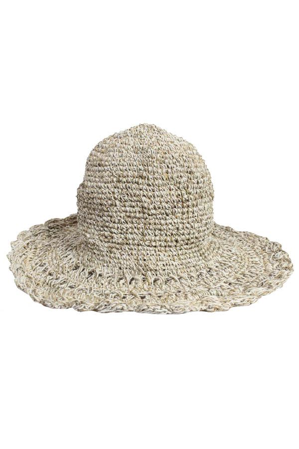 Crocheted Hemp Shade Hat