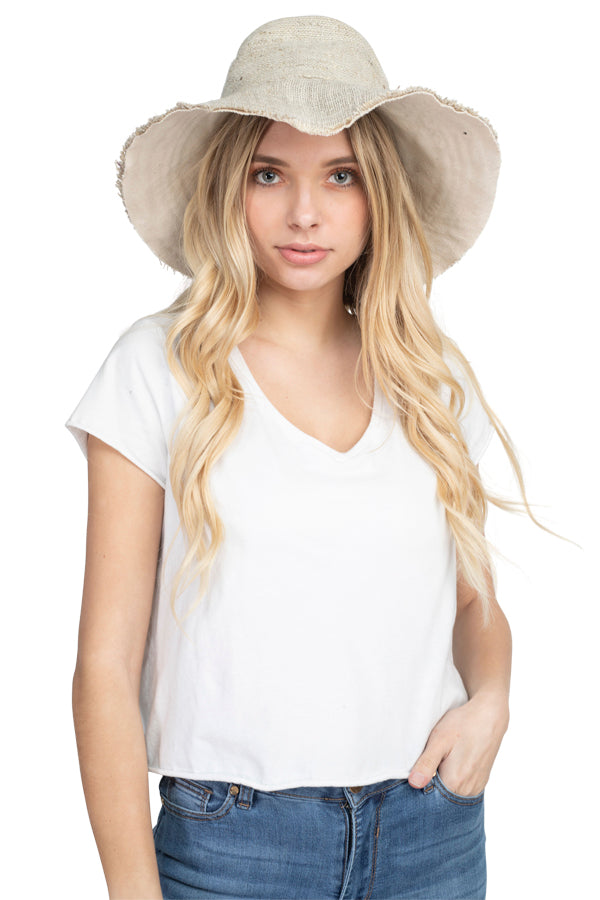 Wide Brim Hemp Shade Hat
