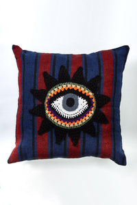 Hand Crocheted Third Eye Throw Pillow