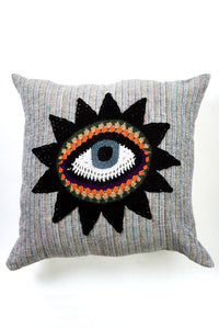 Hand Crocheted Third Eye Throw Pillow
