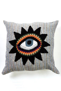 Hand Crocheted Third Eye Throw Pillow