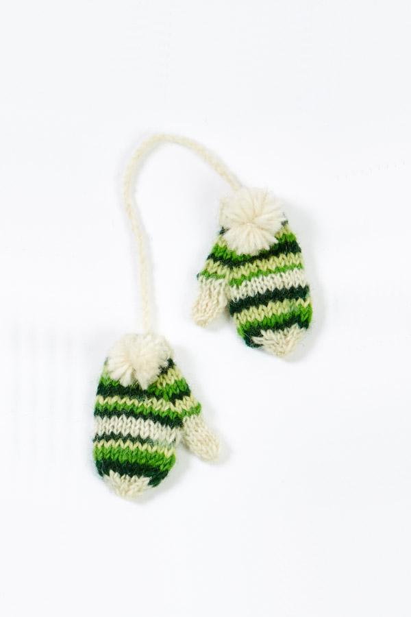 Hand Knit Tiedye Mittens Ornament