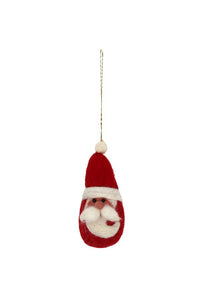Santa Ornament: 3pcs/Pkt