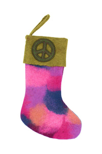 Tie-dye Peace Stocking