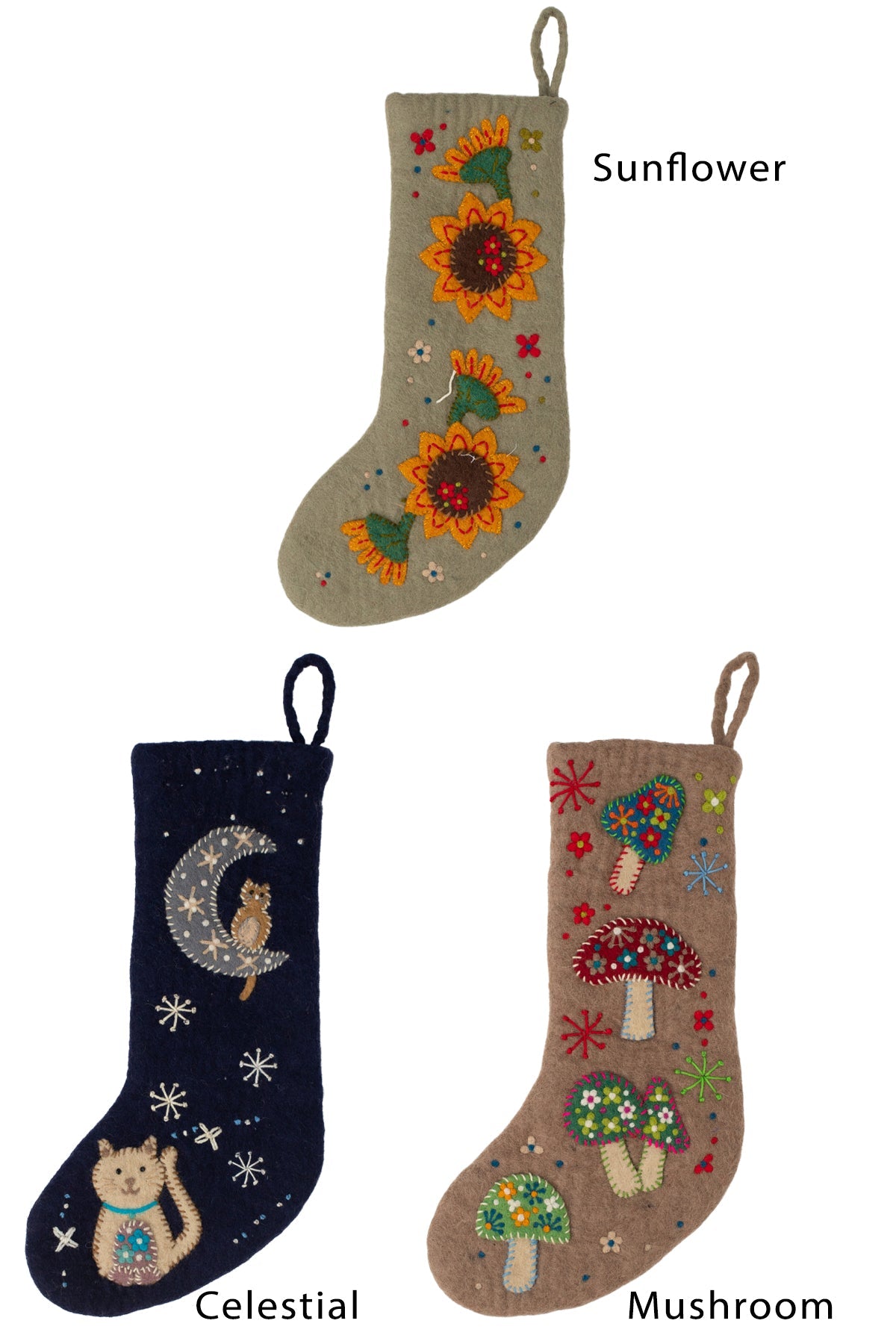 Felt Boho Stocking