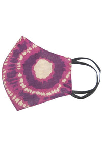 Vintage/Tiedye Print Face Mask