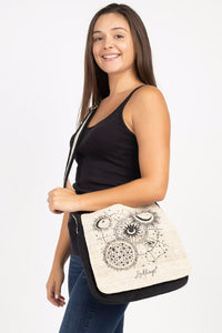 Natural Hemp-Cotton Eco Mandala hippie boho Cross body Messenger Bag sling Bag