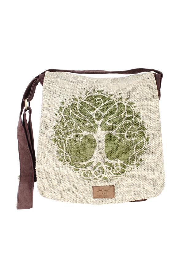 Natural Eco Elephant print Boho Chic Side Sling Cotton Purse