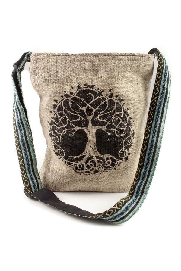 Tree of Life Hemp & Cotton Bag