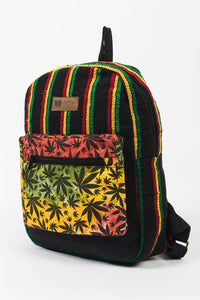 Rasta Canna-Leaf Backpack