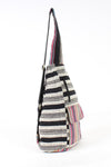 Rustic Stripe Crossbody Sling Backpack