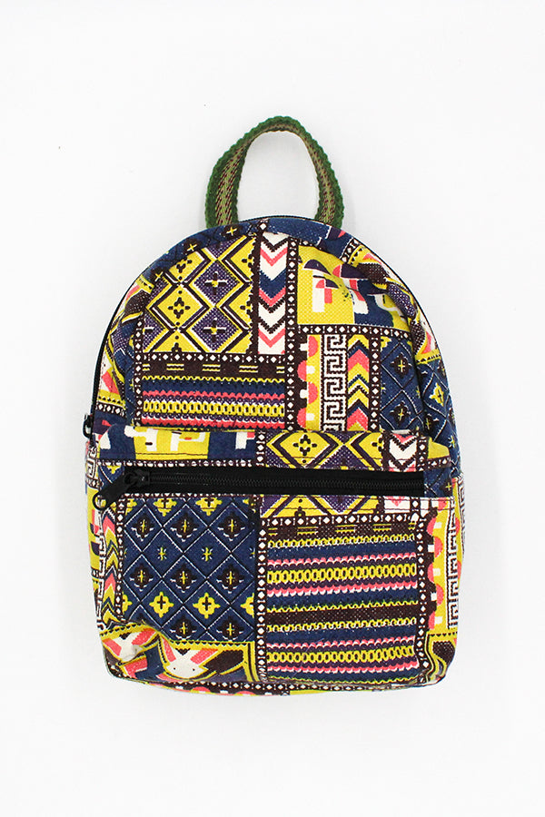 african print mini backpack Canvas Print Mini BackPack