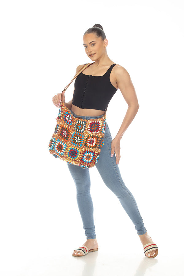 Thick Yarn Granny Square Crossbody Bag – Lakhay-Retail